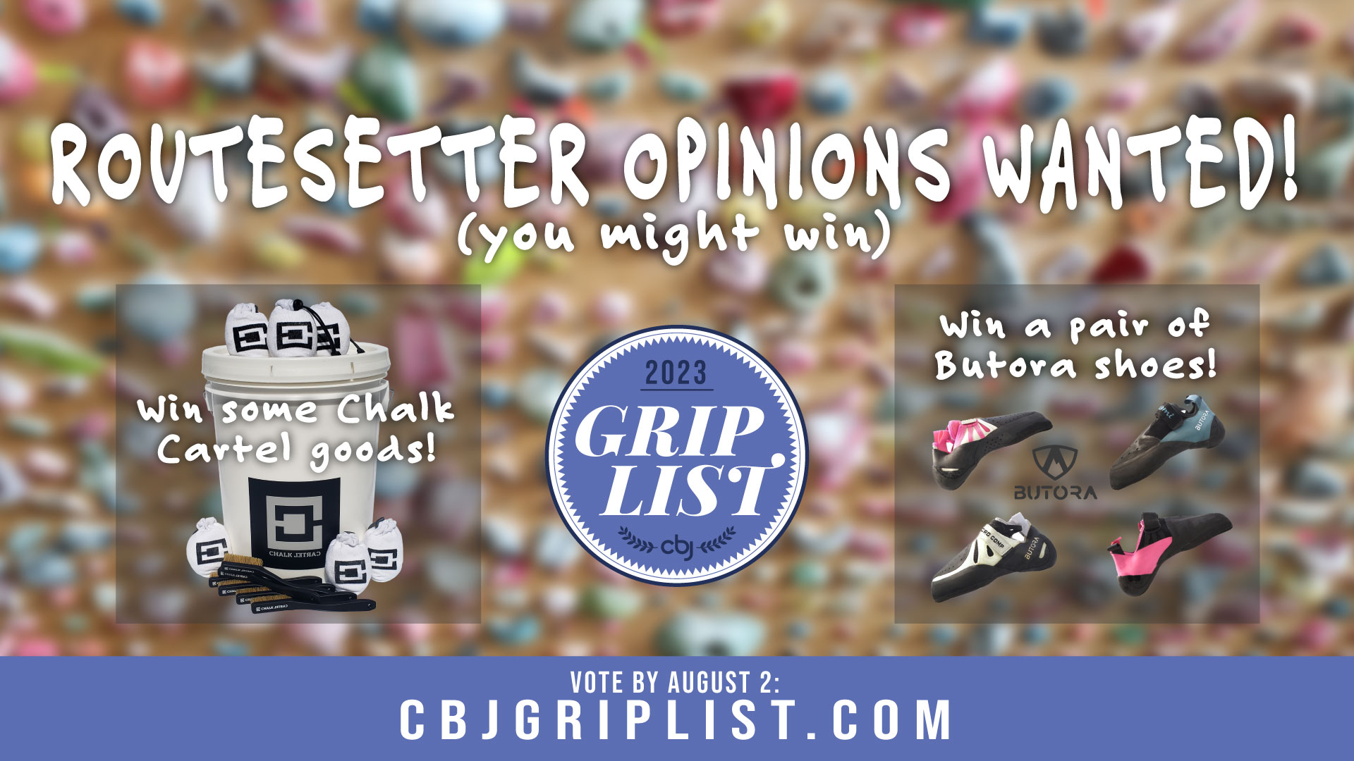 Wanted: Routesetter Opinions for Grip List 2023 Survey