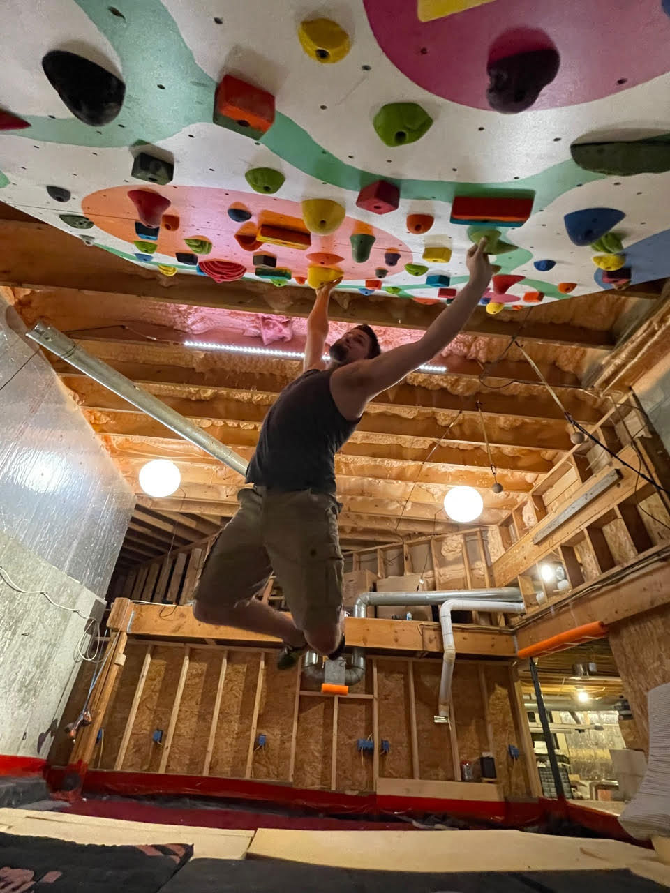 HWOW 63 – Spare Basement Space Becomes Colorful Homewall