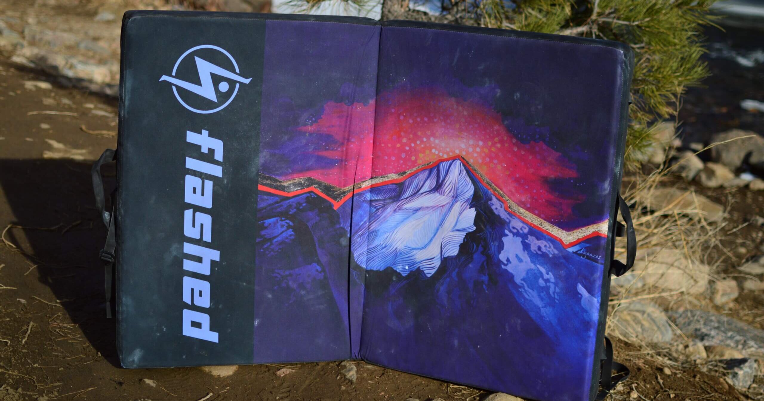 Cruxing in Color X Flashed Climbing Crashpad Collaboration