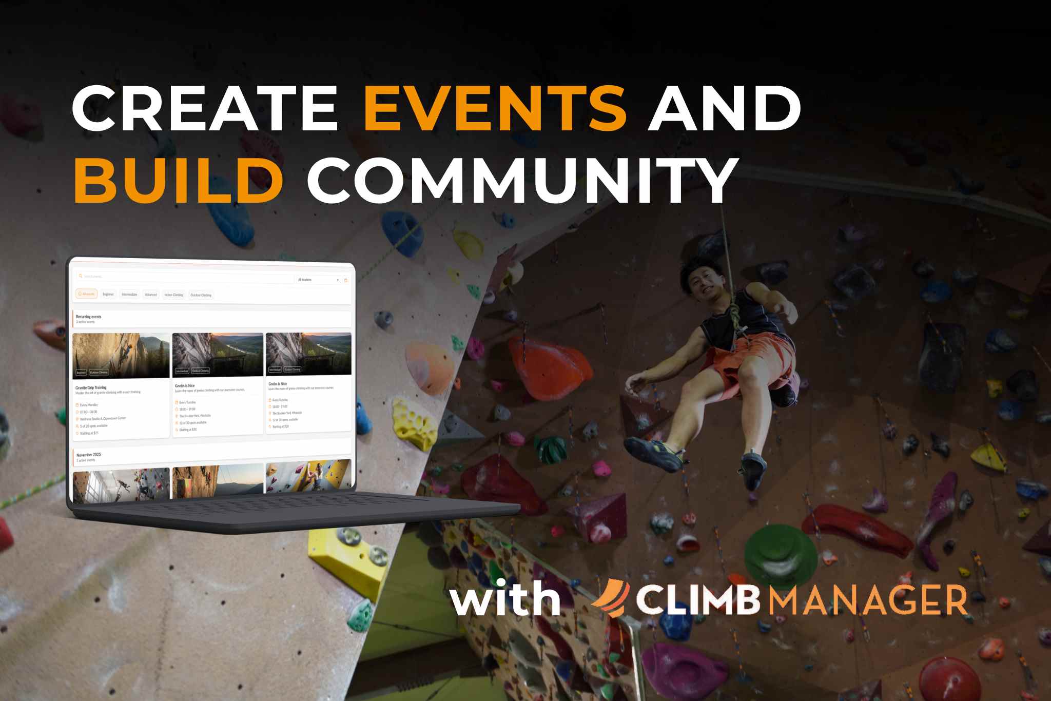 CLIMBMANAGER Launches Events Feature for Climbing Gyms
