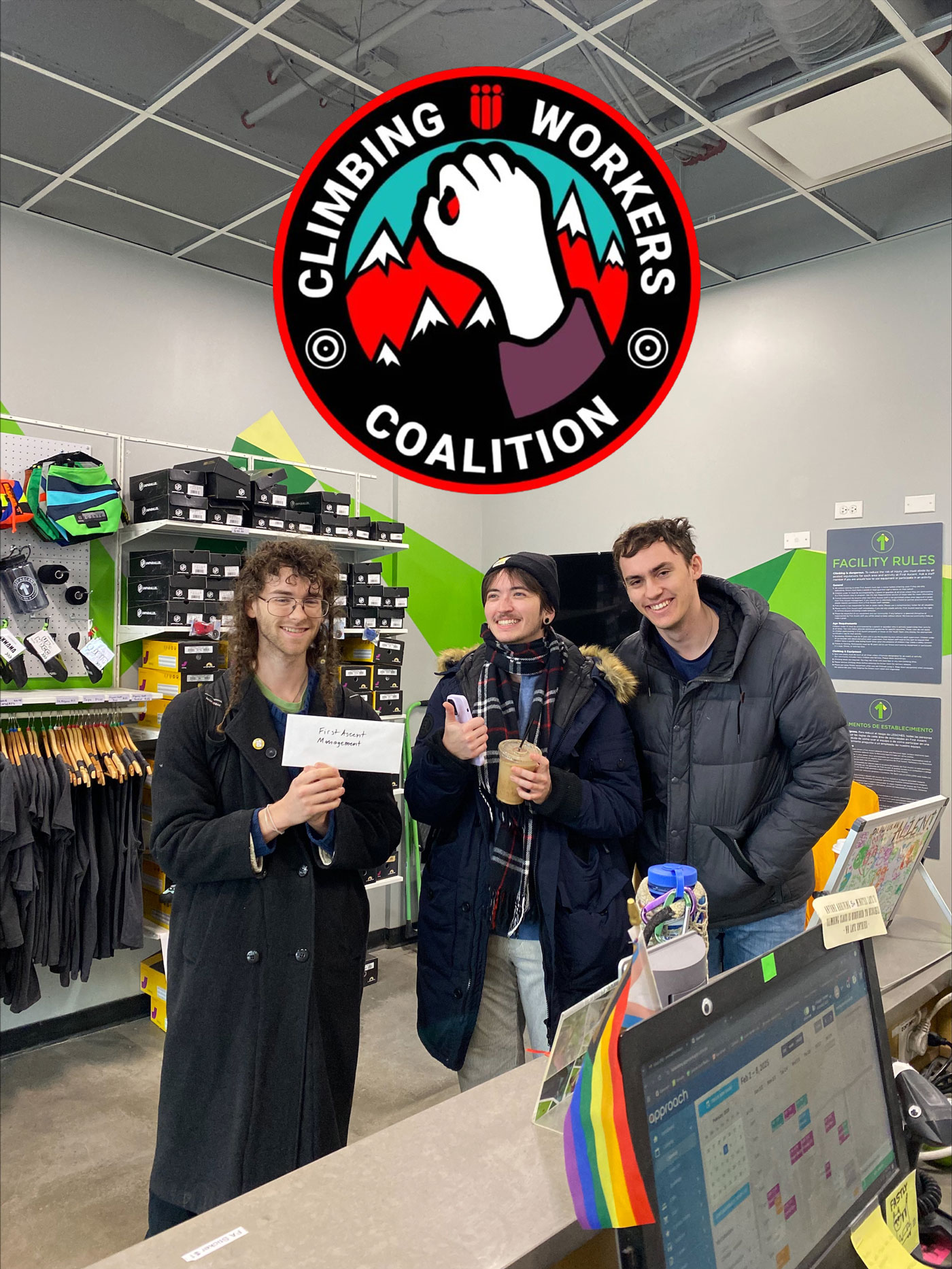 Climbing Gym Workers ask for Union Recognition