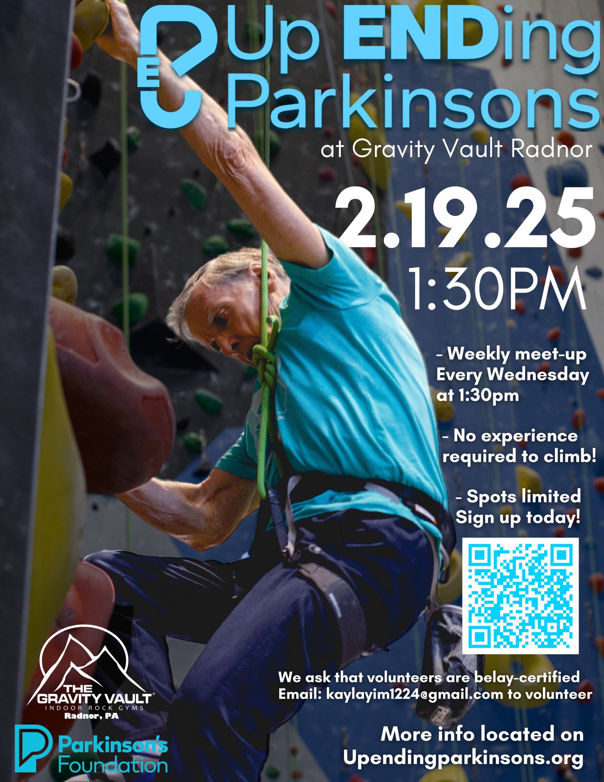 Up ENDing Parkinson’s Coming to The Gravity Vault Radnor