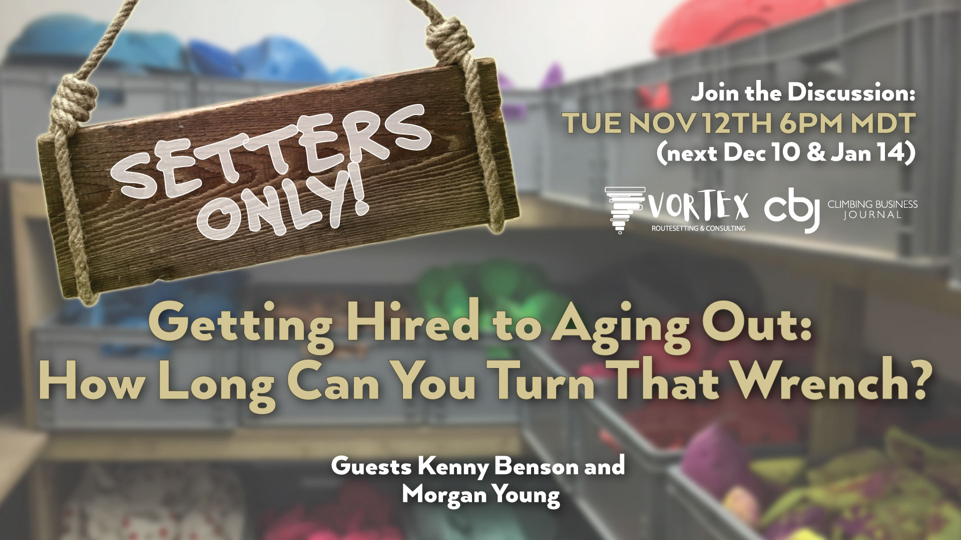 Getting Hired to Aging Out: How Long Can You Turn That Wrench? (online discussion ft. Kenny Benson & Morgan Young)