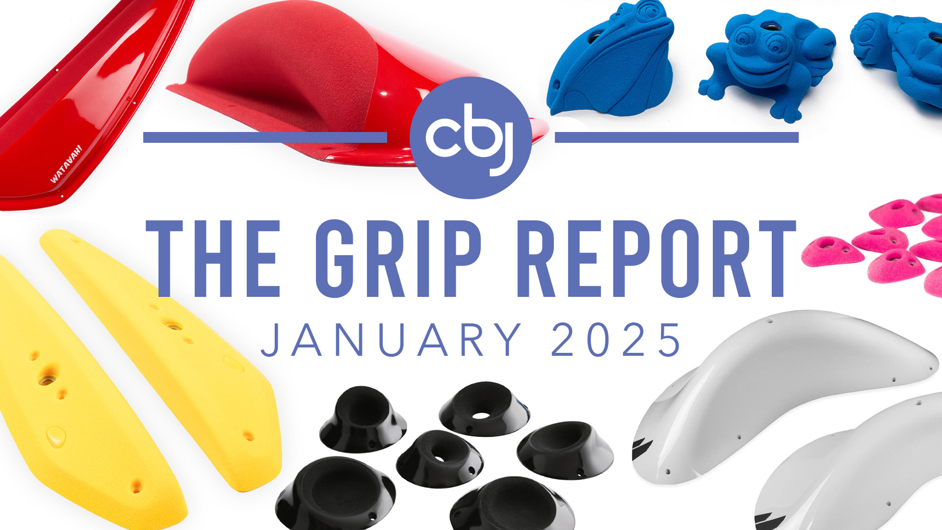 New Climbing Holds and Volumes: January 2025