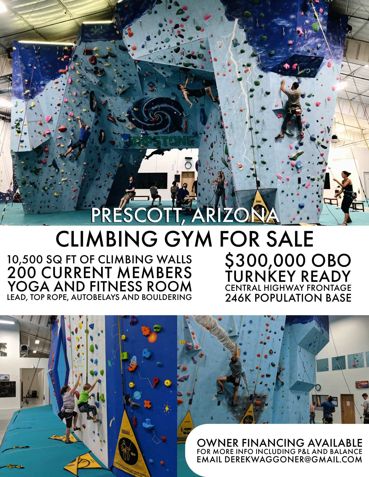 Climbing Gym for Sale in Prescott, Arizona