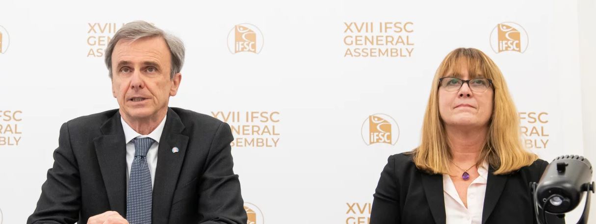 Scolaris, Gawrych Re-Elected as IFSC President, Secretary General